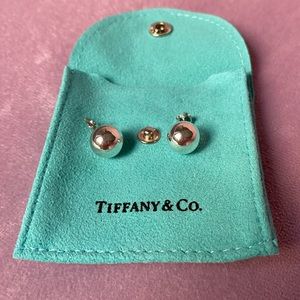 Tiffany Sterling ball stud earrings